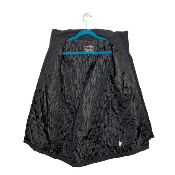 Shinestar Black Anorak Utility Long Line Zip Front Jacket Coat - Picture 9 of 11